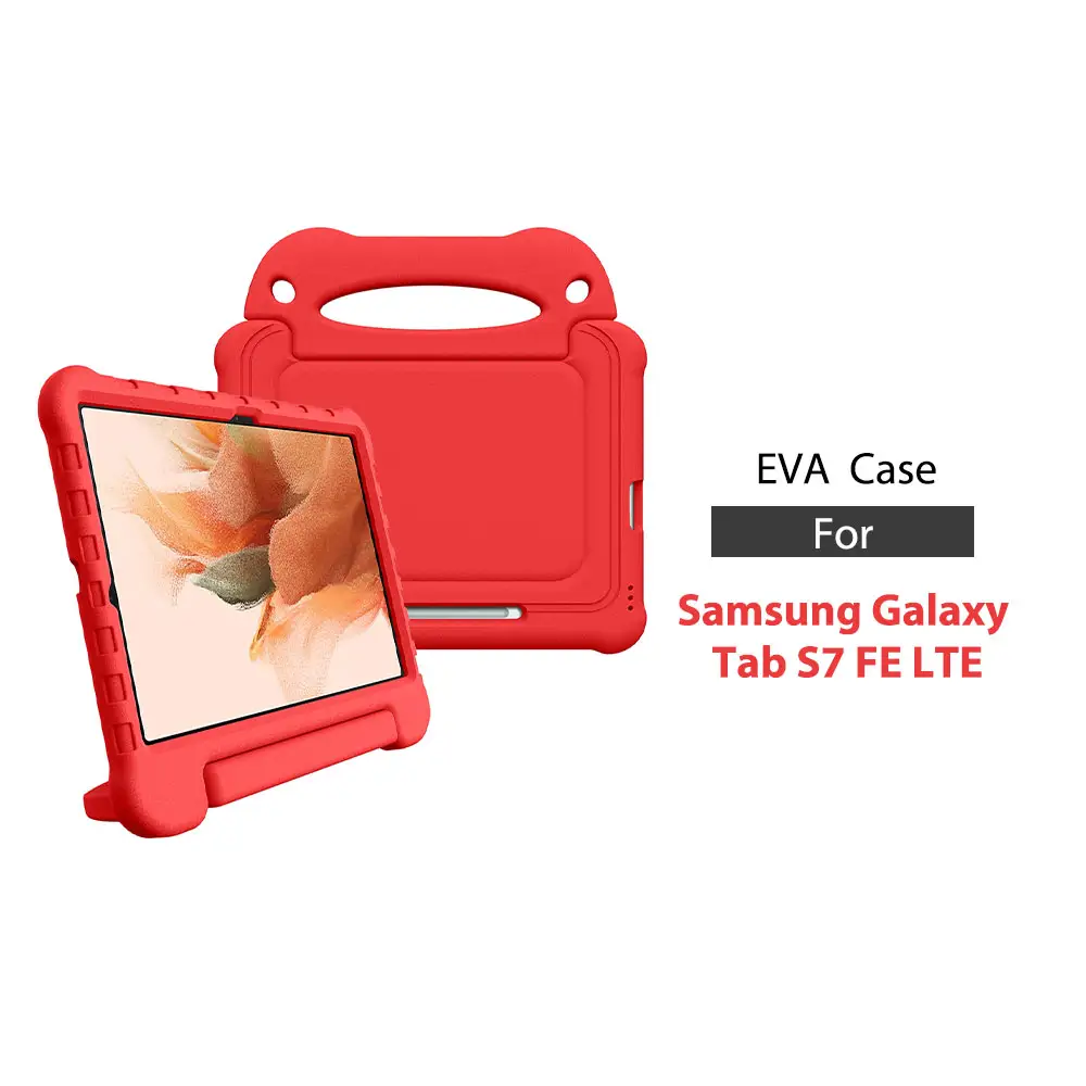 Eva Tablet kılıfı için Galaxy Tab S7 Fe köpük Ipad seyahat koruyucu çocuklar kılıfları Mini 1 2 3 4 5 kapak karikatür standı tutucu