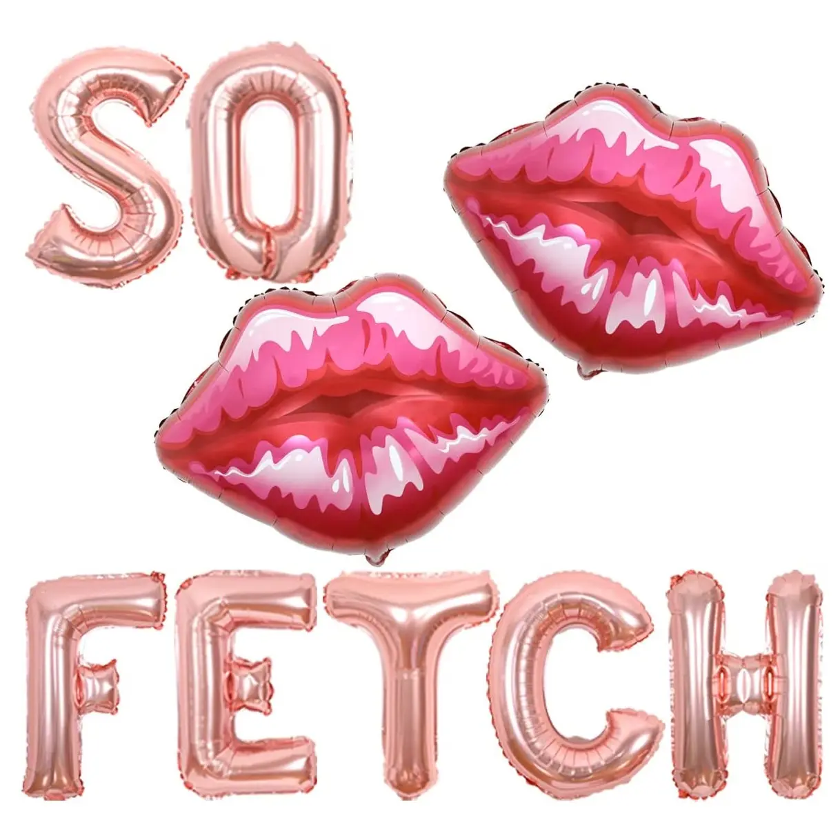 So Fetch addio al nubilato decorazioni per feste di compleanno Burn Book decorazioni per feste per ragazze 20th 30th Birthday Red Lip Balloons KK955