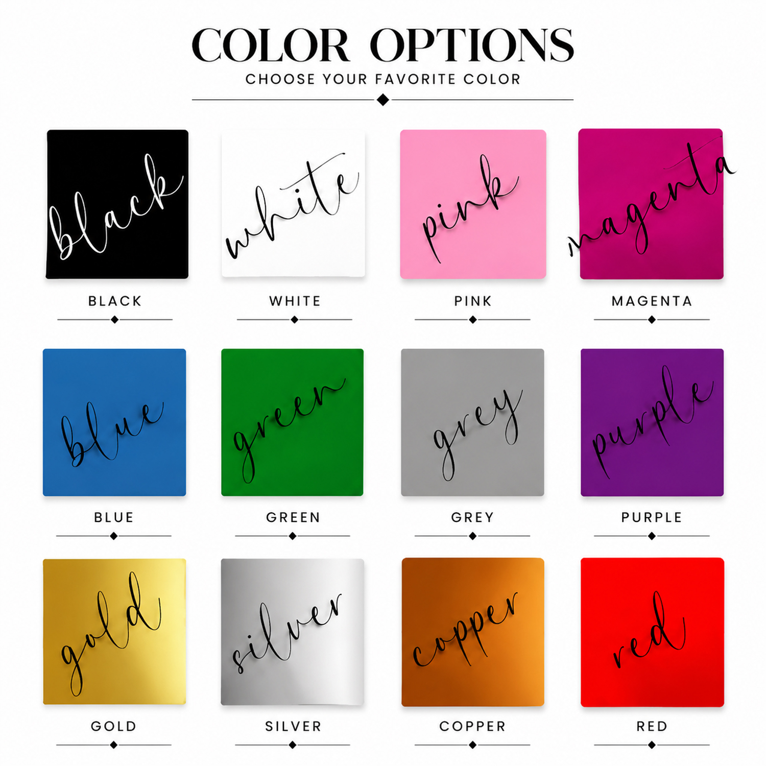 Various Colors