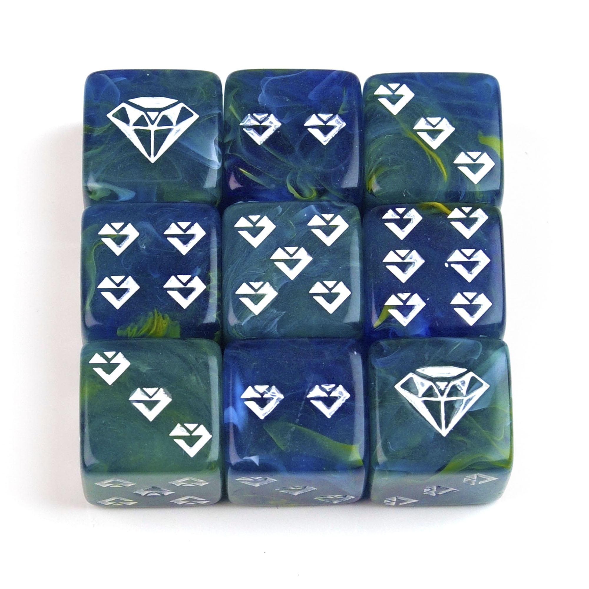 2 Azul / Dorado / Blanco