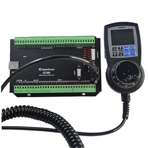 EC500 Mach3 Ethernet CNC 3 axis motion controller card plc controller logico programmabile regolatore di velocità del motore con Display MPG