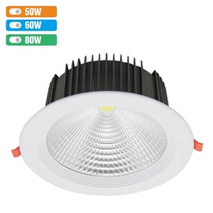 Yüksek kaliteli proje aşağı ışık gömme yuvarlak alüminyum 50w 60w 80w 8 inç cob led modül downlight - Product Image 1