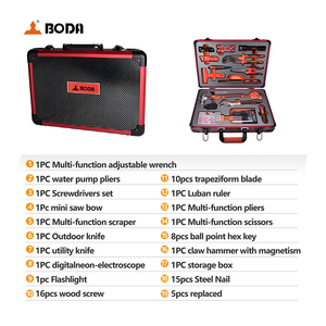 Ensemble d'outils à main BODA 77 pièces, boîte à outils en acier au carbone, support OEM OBM pour la réparation de pièces automobiles, usage domestique - Product Image 3