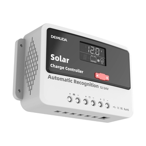 Новый контроллер PWM 10A 20A 30A 40A 50A 60A 12V/24V/48V автоматический вход постоянного тока цифровой ЖК-дисплей Контроллер солнечного заряда - Product Image 1