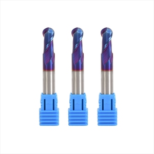 Hızlı kargo 2 veya 4 flüt karbür topu frezeler HRC55/60/65 freze kesicisi Cnc araçları Cnc kesici top burun freze kesicisi - Product Image 1