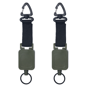 ตัวยึดป้ายเหล็กพร้อมรีล Carabinine Reel ตะขอรูปตัว D แบบยืดได้อเนกประสงค์ทำจากโลหะทนทานทนทาน - Product Image 1