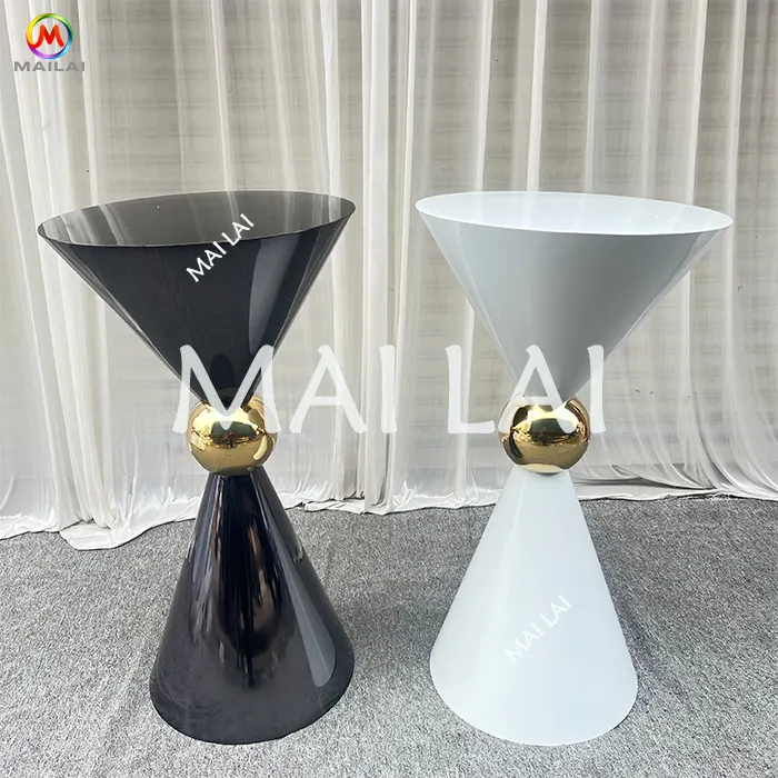 Gran oferta 2023, productos recomendados para bodas, mesa de cóctel redonda elegante en blanco y negro para bodas