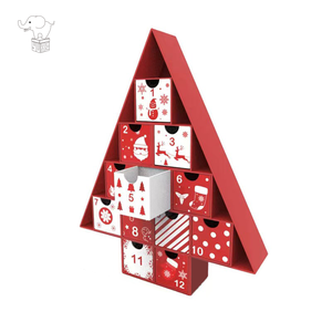 Advent Calendar <strong>Box</strong> Customized Standing 8 Calender Dog of Children Emty <strong>Round</strong> <strong>Toys</strong> Vintage Perforated Advent Calendar <strong>Box</strong> - Product Image 3