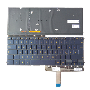 Teclado de repuesto para ASUS UX490 UX490CA UX490UA, teclado azul oscuro con retroiluminación