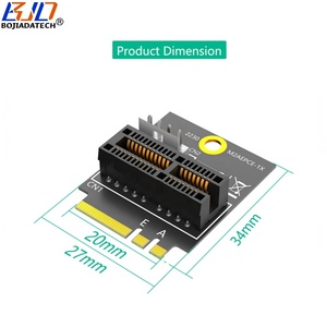 PCIe <strong>PCI</strong>-E 1X Slot to NGFF M.2 Key A+E Interface Adapter Converter Card With SATA 15PIN Power Cable - Product Image 3