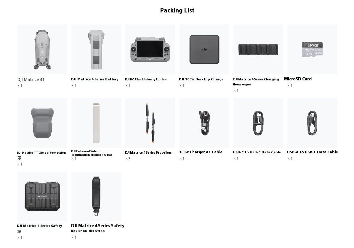 ชุด Matrice 4E รุ่นที่ดีที่สุด