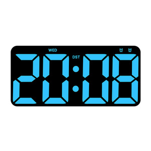 Fabrik Großhandel Fernbedienung Zeit Temperatur Datum Anzeige Wecker Minimalist ische Ziffern LED Digital Wanduhr - Product Image 1