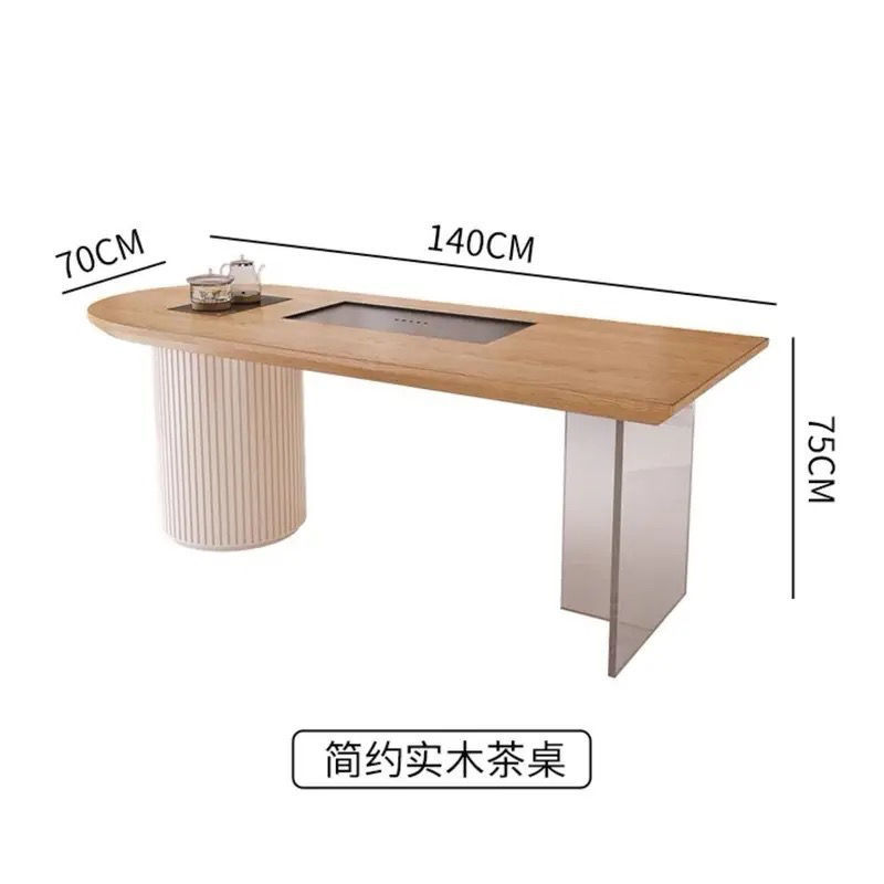 Mesa de té: 140*70*75 cm, 5 cm de grosor