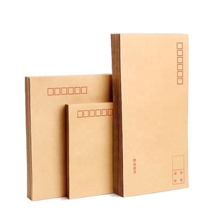 Kunden spezifischer Druck verpackungs schwarzbrauner Kraft papier umschlag mit Knopf und Schnur - Product Image 4