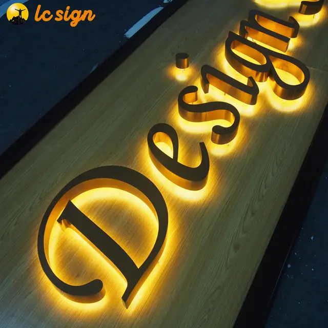 Lettere di canale a Led personalizzate segnaletica per negozi all'aperto Logo acrilico 3d segno personalizzato