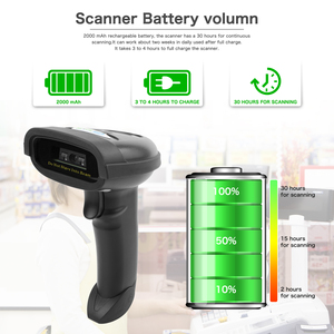 Escáner de código de barras NETUM BT, compatible con función inalámbrica y BT de 2,4G y conexión por cable Lector de código de barras CCD - Product Image 5