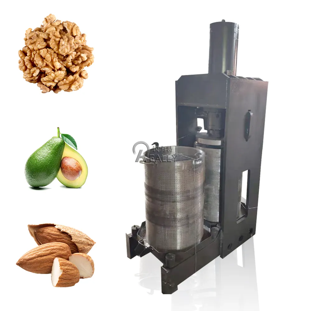 OEM Hydraulic Auto Oil Olive Soybean Pressing Pressers Machine Double Barrel Cooking Corn Oil Extractor Making Machines
