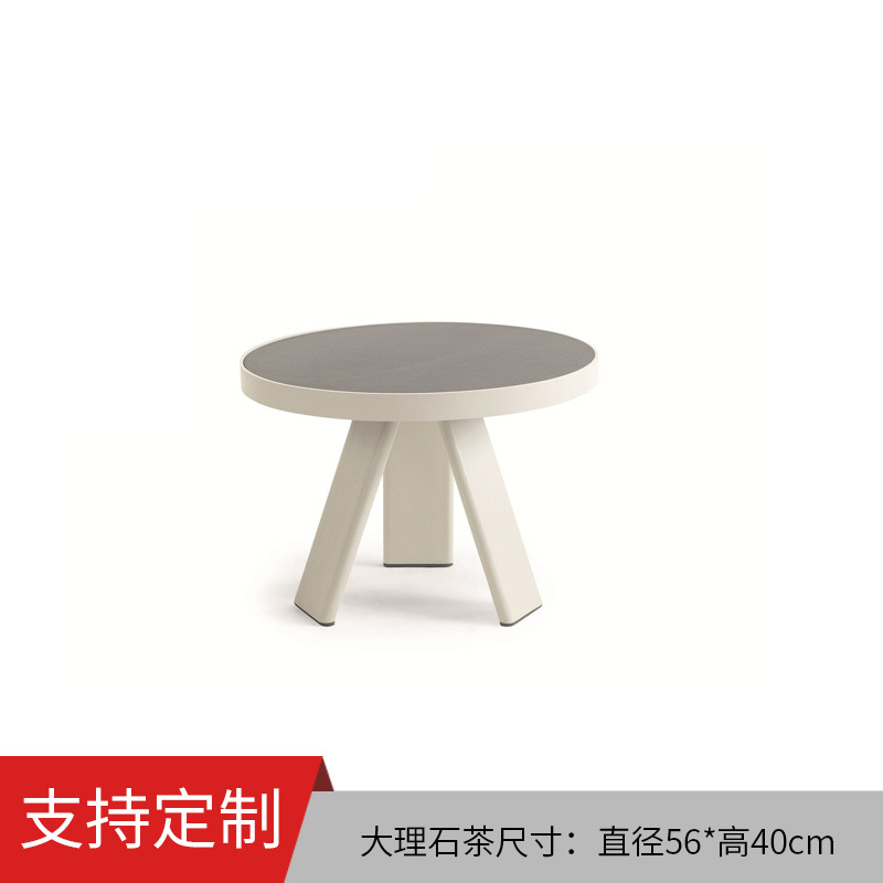 Table ronde en marbre