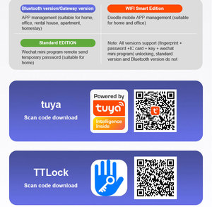 Vendita calda elettronica Tuya senza chiave porta porta numero di blocco tastiera digitale con Password Smart catenaccio da fabbrica di Shenzhen - Product Image 5