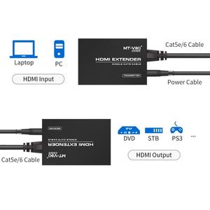 200M HDMI Extender กว่า Cat5e 6 Ethernet, MT-VIKI เครื่องส่งสัญญาณ HDMI และตัวรับสัญญาณผ่านชุดอีเธอร์เน็ต - Product Image 5