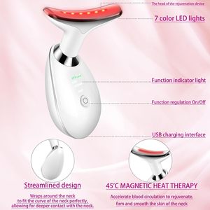 Masajeador facial eléctrico de fábrica, terapia de luz roja, varita de contorno facial de 7 colores, sistema de operación de ozono para uso doméstico al aire libre - Product Image 6
