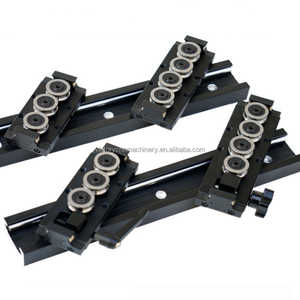 Bloque deslizante de guía lineal de doble eje con tres ruedas, bloque de carro deslizante de guía de rodamiento de riel lineal de doble eje, CNC, 2 unidades - Product Image 1