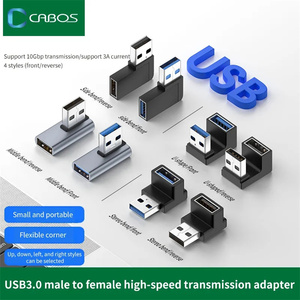 อะแดปเตอร์ต่อพ่วงมุมขวาสำหรับ3.0 USB 90องศาอะแดปเตอร์ที่เชื่อมขึ้น10Gbps สำหรับแล็ปท็อปพีซี - Product Image 2