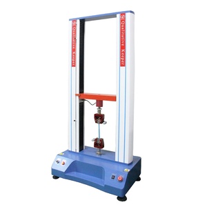 Aparato de laboratorio de física Equipo de prueba de goma curva de 3 puntos/Máquina de prueba universal vertical/prueba de tracción de acero - Product Image 1