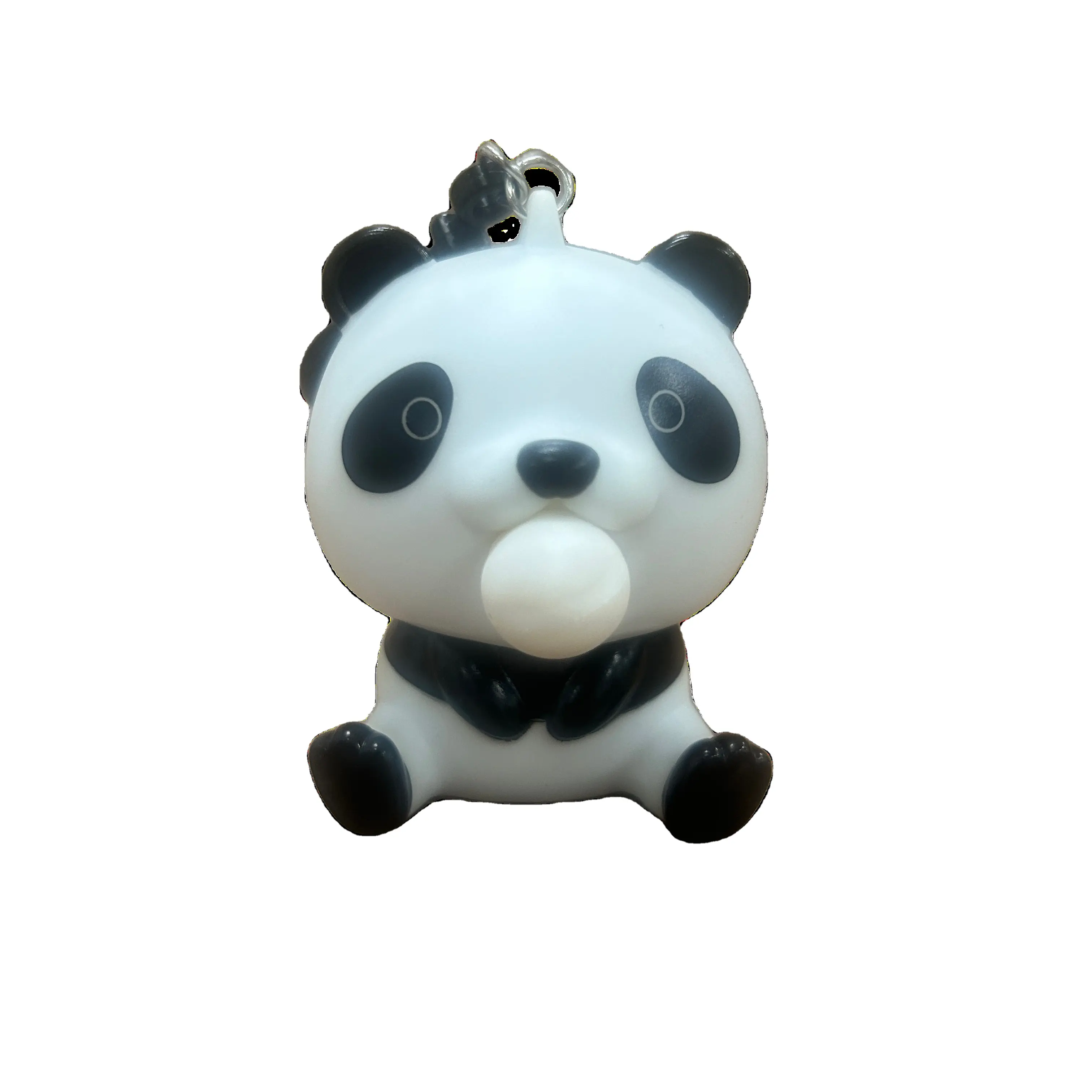 Thiết kế mới Panda Shaped bóp Bong Bóng nhựa PVC cuốn tiểu thuyết và quirky Keychain đồ chơi