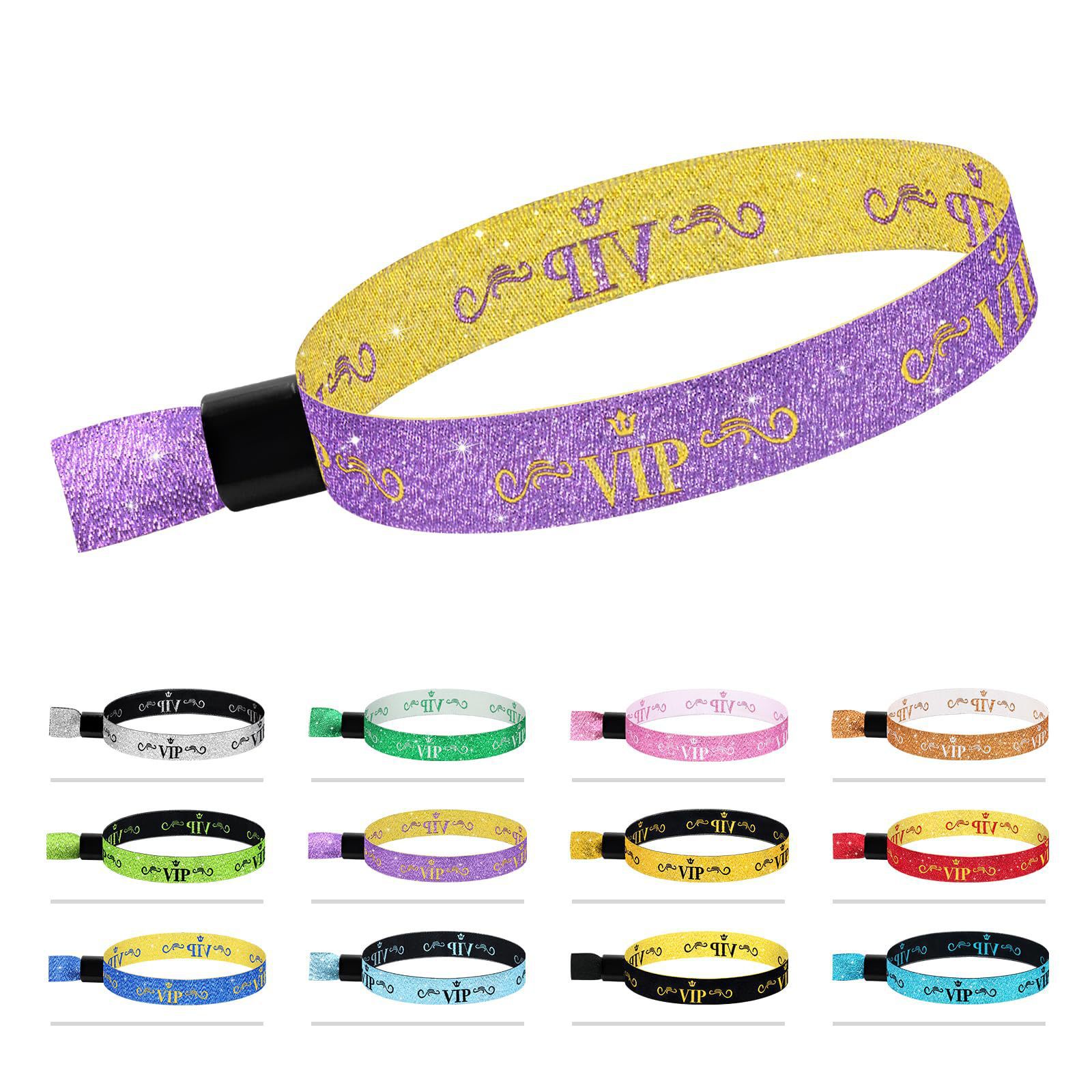 Bracelet VIP tissé coloré