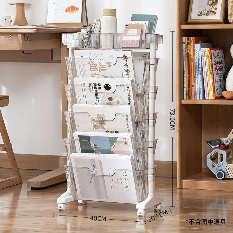 Five-layer wheeled model - white