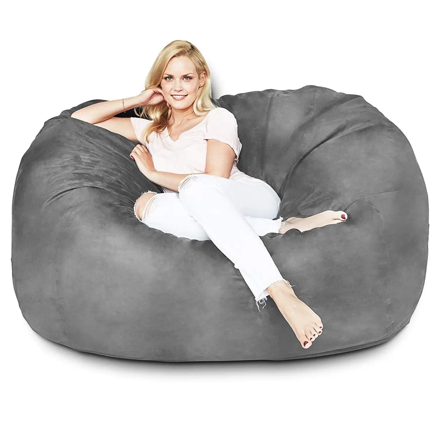 Kids Teenagers Adults Ultra Soft Foam Filling Washable Bean Bag Chair with Micro Suede Cover