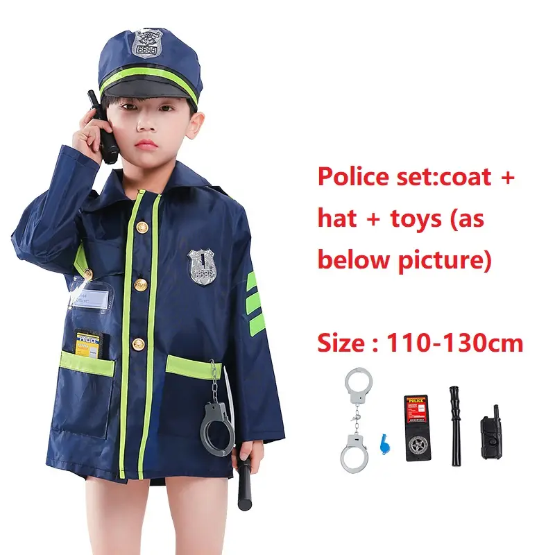 Bambini economici festa astronauta poliziotto Air force soldato pompiere uniforme carnevale carriera vestire Costume Cosplay per bambini