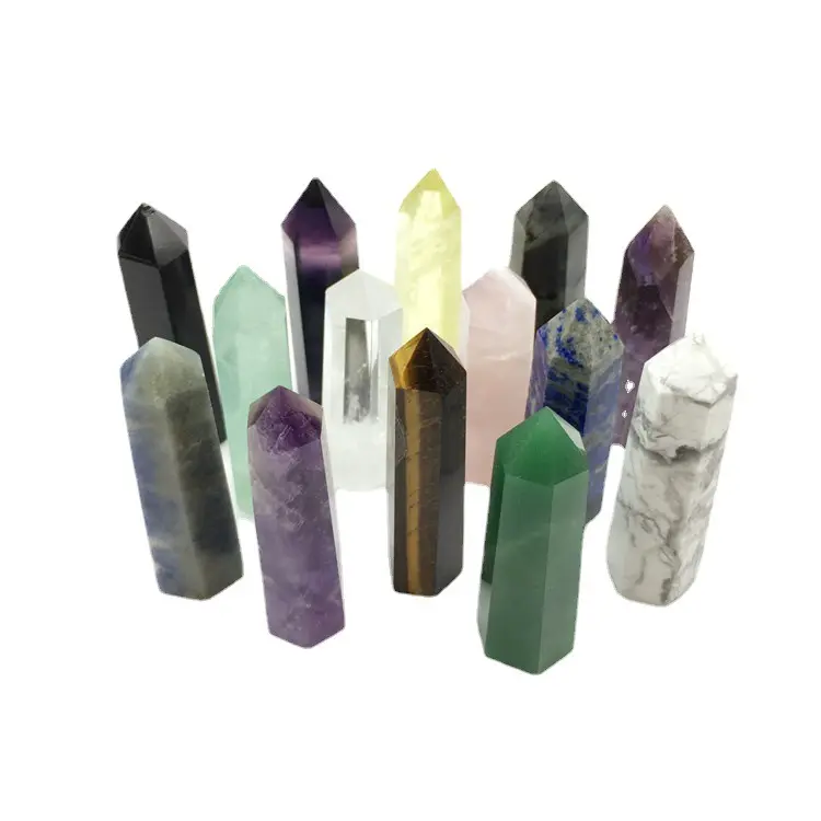 Cristaux en pierre naturelle de haute qualité, 1 pièce, pierres de guérison, améthyste Rose clair, Quartz, pointe cristal, 2022