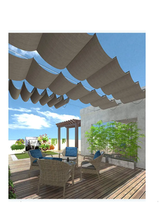 Factory 180gsm -<strong>200gsm</strong> 100% Virgin New HDPE Wave Sun <strong>Shade</strong> Sail <strong>Net</strong> for Patio Canopy Backyard - Product Image 5