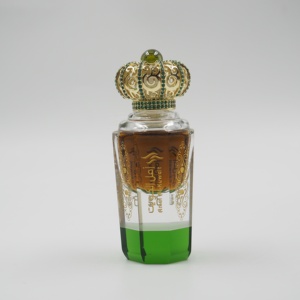 Taç şekli takı kap parfüm için kristal attar şişesi özel logo kumlama - Product Image 3