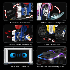 Popular 5-In-1 Remote Control Stunt <strong>Robot</strong> Puzzle Building Blocks Multi-Functional Four-Channel App <strong>Programming</strong> Children'S Toys