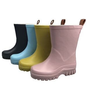 子供のための新しいデザイン安い軽量安全環境カスタム無地ゴム長靴 - Product Image 1