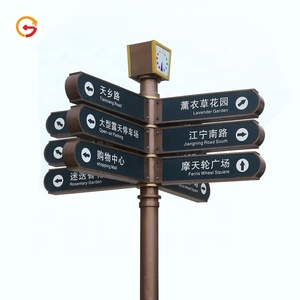 จากัวร์ผู้ผลิตป้ายทิศทางที่กำหนดเองป้ายภายนอกสวนสาธารณะกลางแจ้ง Wayfinding ป้ายป้ายทิศทางโพสต์ - Product Image 5