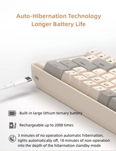 Wolf Trail GK65 Wireless 2.4G Mechanical <strong>Keyboard</strong> PC <strong>Notebook</strong> Wired Gaming <strong>Keyboard</strong> - Product Image 4