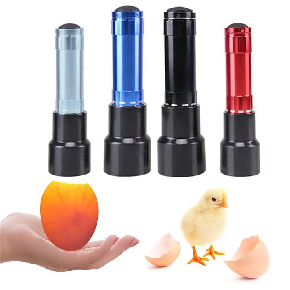 Bright Cool LED Candling Lamp Incubator Monitor Light Egg Candler Tester For All Chicken Dark Quail Duck Canary Pigeon Eggs