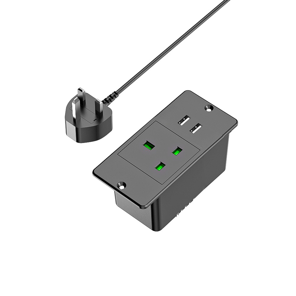 Nero-1*Prese CA+2*USB-A-UK