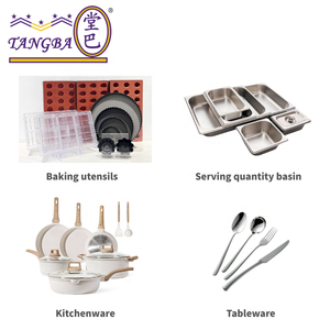 Tangba tối màu xanh lá cây Maifan đá súp nồi hợp kim nhôm đôi tai súp nồi với kính nắp không dính <span class=keywords><strong>Cookware</strong></span> Set - Product Image 5