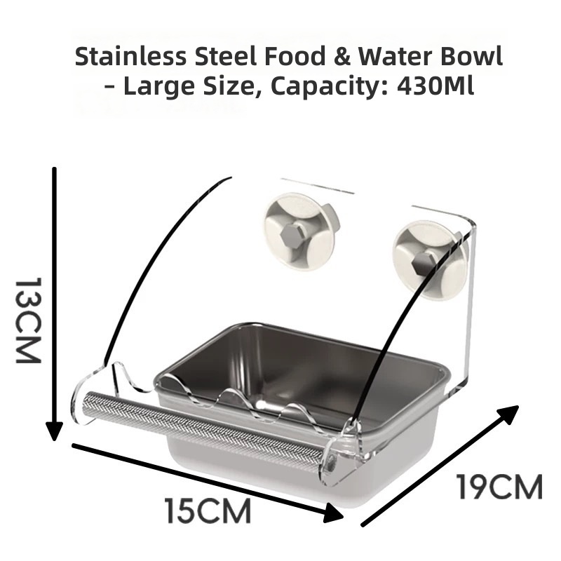 Caja de comida con soporte de exhibición 2 en 1 (tamaño grande)