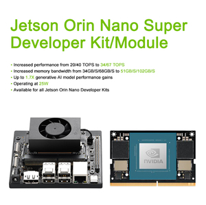Kit DE DESARROLLO NVIDIA Jetson Orin Nano Super 8GB Placa IA original de fábrica con 67 TOPS Ampere y sistema operativo Linux - Product Image 6