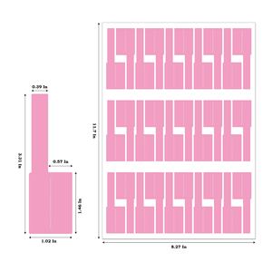Обработка оптовых этикеток A4 тройной защиты P-типа кабельные этикетки 12 цветов - Product Image 1