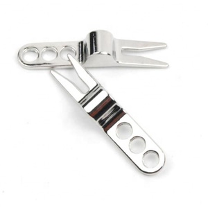 <span class=keywords><strong>Divot</strong></span> เครื่องมือซ่อมสนามกอล์ฟสแตนเลส,ทำเครื่องหมายเปล่าเครื่องมือไดวอตกอล์ฟโลหะ - Product Image 2