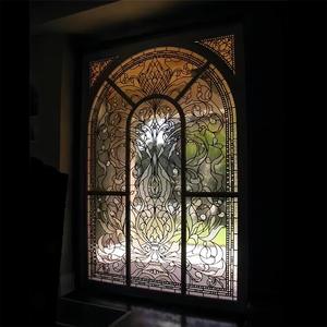 Factory Direct <strong>Sale</strong> Most Beautiful Customizable Inlay With Artistic Glass <strong>Windows</strong> French Style Daylighting <strong>Window</strong> - Product Image 3