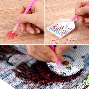 Atacado DIY 5D Pintura Diamante Ferramentas Conveniente Bandeja De Armazenamento Verde Retângulo Placas Kits com Rodada/Quadrado Padrões Uso Doméstico