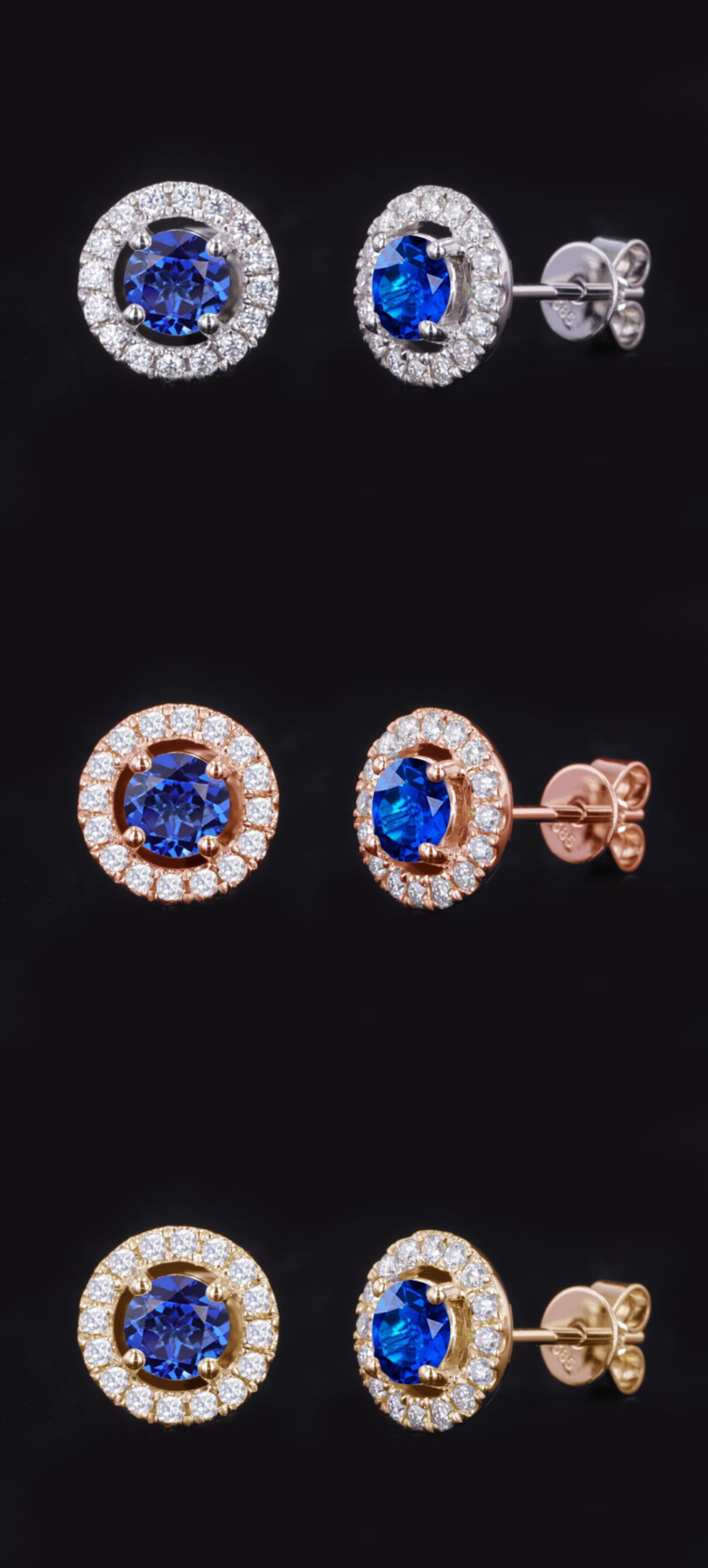 lab grown blue sapphire